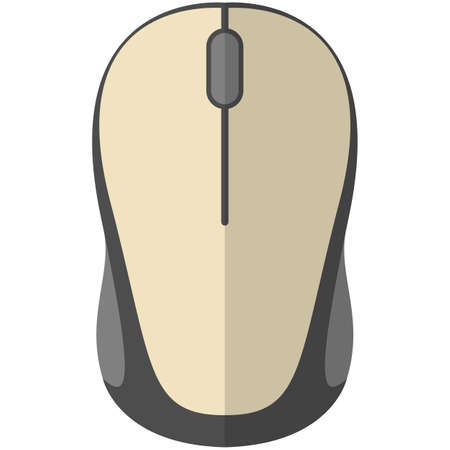 Computer mouse vector isolated on white backgroundのイラスト素材