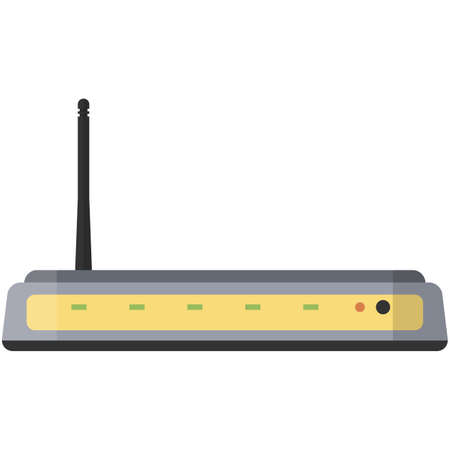 Wifi router vector isolated on white backgroundのイラスト素材
