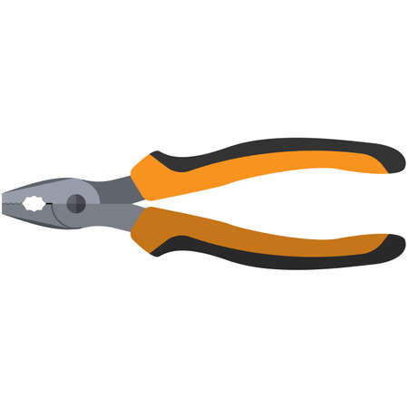 Pliers vector flat icon isolated on white backgroundのイラスト素材
