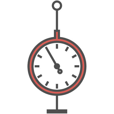 Meter vector icon isolated on white background