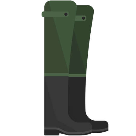 Fishing boot icon vector isolated on white backgroundのイラスト素材