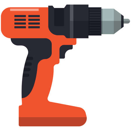 Drill vector icon electric hand machine illustrationのイラスト素材