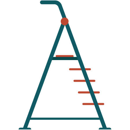 Step ladder vector isolated on white backgroundのイラスト素材