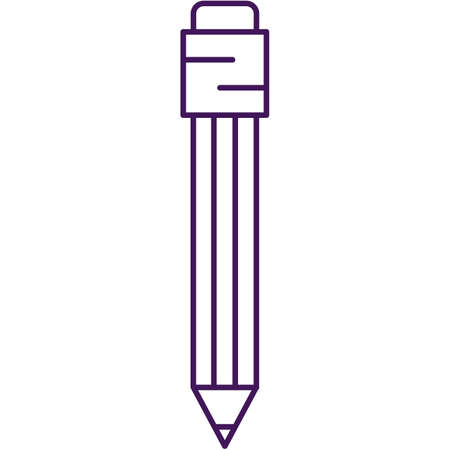 Pencil icon vector pen flat graphic symbolのイラスト素材