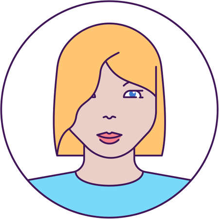 User avatar vector woman portrait female personのイラスト素材