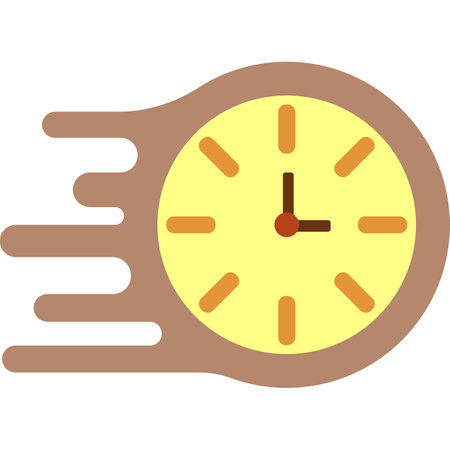 Run clock time icon vector isolated on whiteのイラスト素材