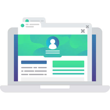 Online safety vector icon security web applicationのイラスト素材