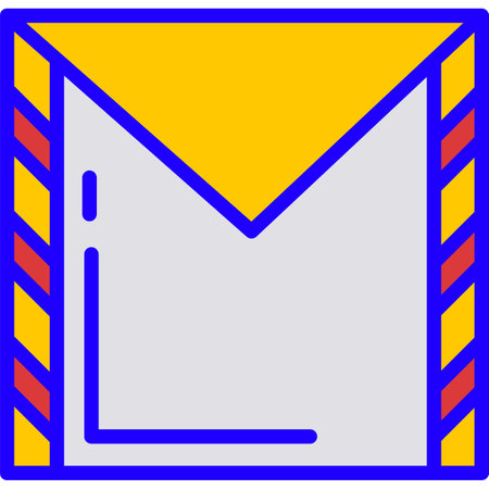 Direct mail icon vector isolated on whiteのイラスト素材