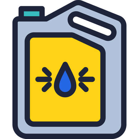 Fuel canister icon gas can vector car petrolのイラスト素材