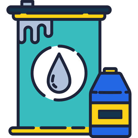 Car liquid in tank and bottle vector iconのイラスト素材