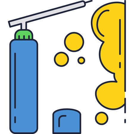 Foam spray icon silicone, polyurethane glue vectorのイラスト素材