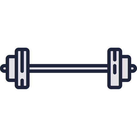 Vector barbell icon weight gym dumbbell logoのイラスト素材