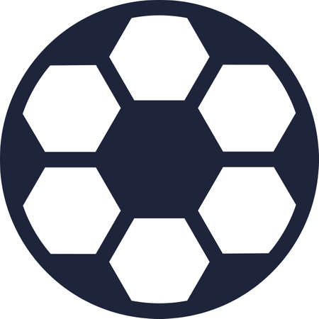 Soccer ball vector icon isolated football toolのイラスト素材