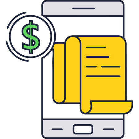 Mobile pay vector icon digital payment onlineのイラスト素材