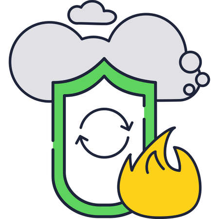 Cloud under shield secure vector logo iconのイラスト素材