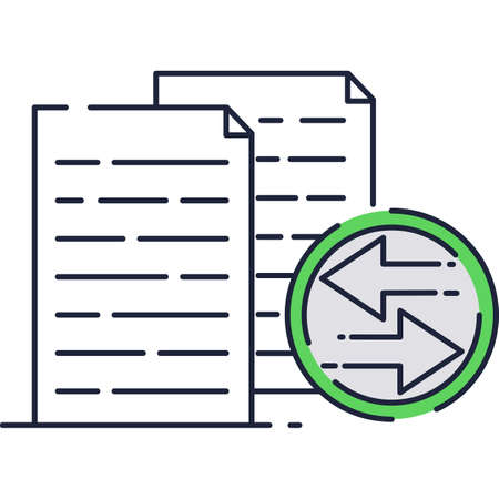 Sync icon vector arrow synchronize circle symbolのイラスト素材