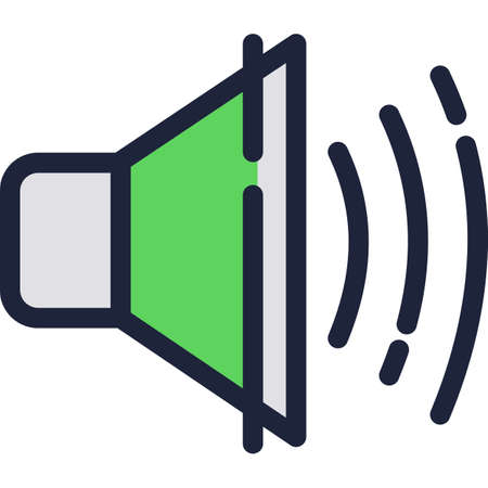Sound speaker icon audio voice vector symbolのイラスト素材