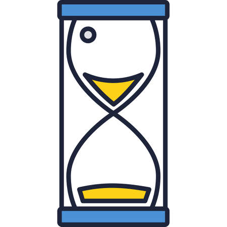 Hourglass icon time management and control vectorのイラスト素材