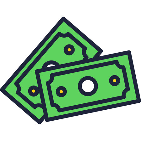 Vector flat money cash icon sign salary symbolのイラスト素材