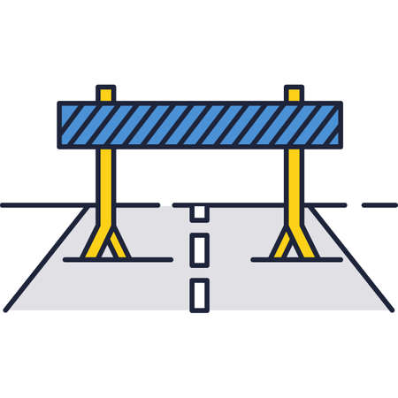 Steeplechase running sport icon vector on whiteのイラスト素材