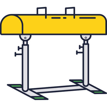 Gymnastic horse or goat equipment icon vectorのイラスト素材