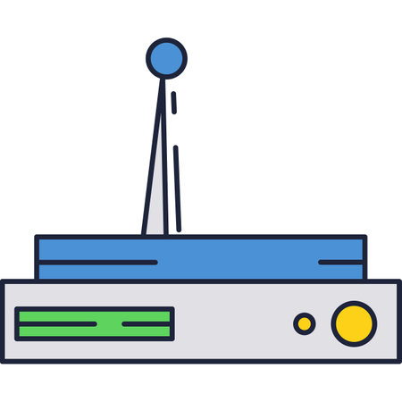 Tracker device icon vector isolated on whiteのイラスト素材