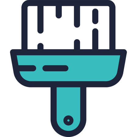 Brush tool for paint isolated vector iconのイラスト素材