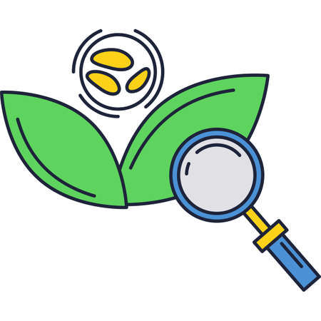 Vector sprout growing form seed botany iconのイラスト素材