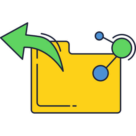 File sharing icon vector data document folderのイラスト素材