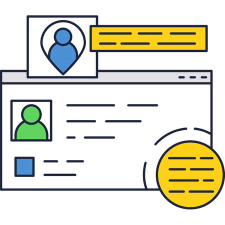Digital content vector social media design iconのイラスト素材