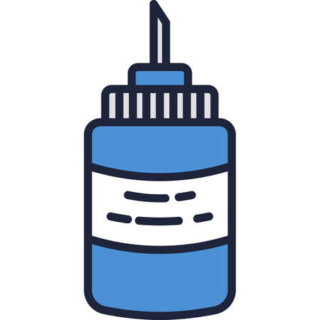 Glue vector icon bottle tube stick containerのイラスト素材