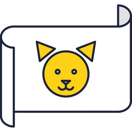 Children art work icon vector isolated on whiteのイラスト素材