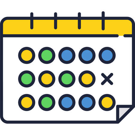 Month calendar vector icon week schedule planのイラスト素材