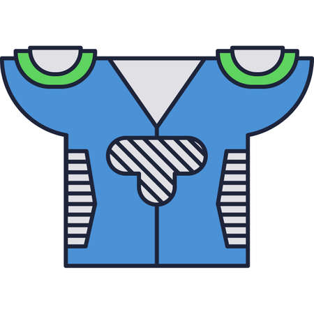 Referee or sport player vest icon vector isolatedのイラスト素材