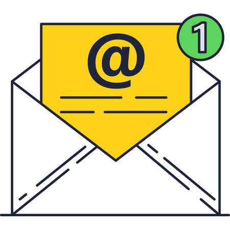 Mail icon email letter vector newsletter messageのイラスト素材