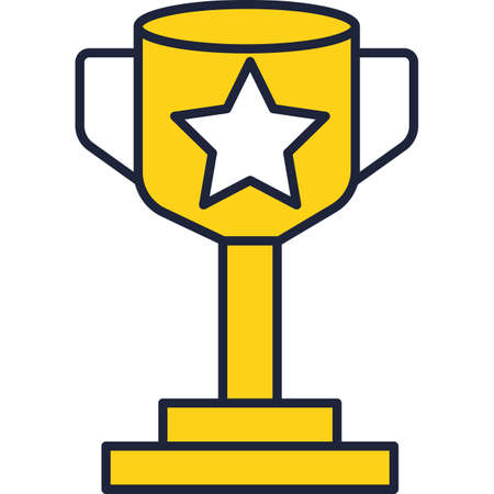 Reward cup trophy vector winner award iconのイラスト素材