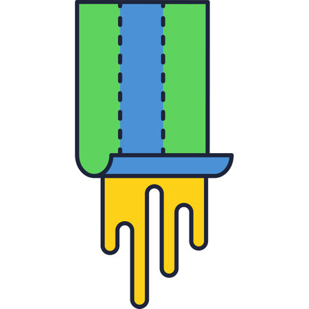 Wallpaper icon glue tape scroll on wall vectorのイラスト素材