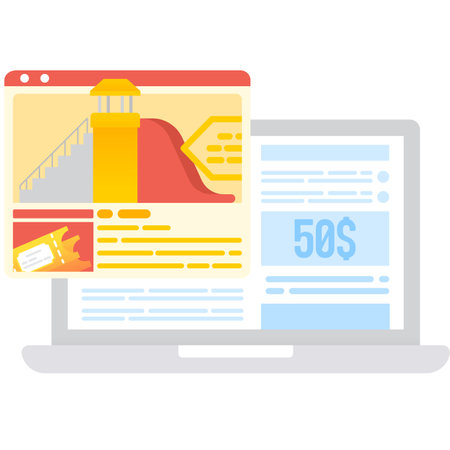 Ticket booking service to aqua park vector iconのイラスト素材