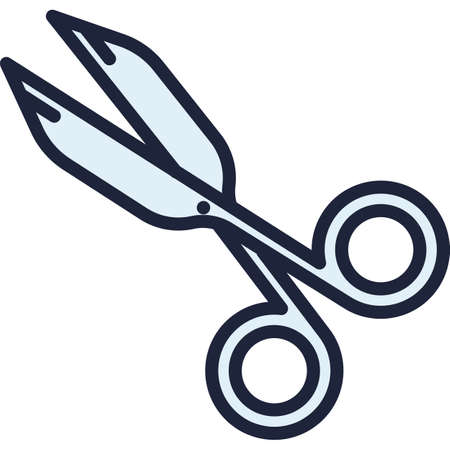 Hair scissors icon vector hairdresser beauty salonのイラスト素材