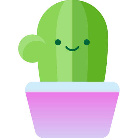 Cactus vector decorative desert cacti icon flowerのイラスト素材