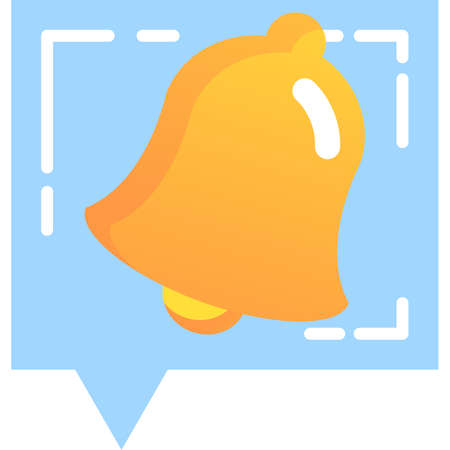 Notification chat bubble line vector isolated iconのイラスト素材