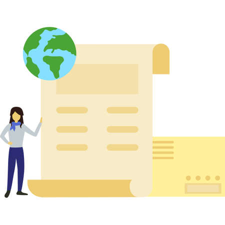 Citizenship icon foreign passport vector flat logoのイラスト素材