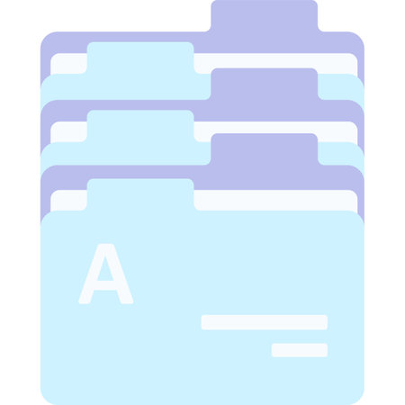 Folder portfolio document design icon flat vectorのイラスト素材