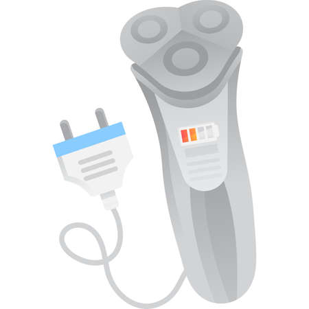 Electric shaver vector icon barber care machineのイラスト素材