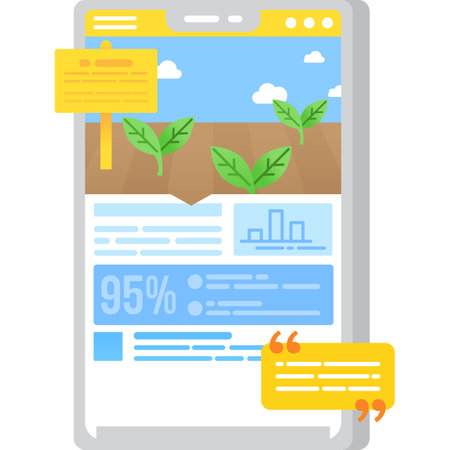 Smart farming agritech icon vector growing systemのイラスト素材