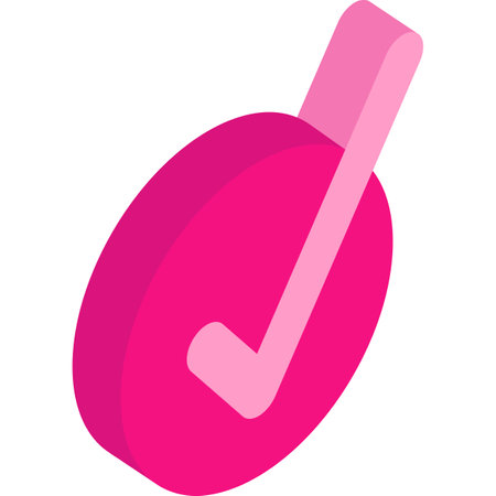 Check tick isometric icon circle yes mark vectorのイラスト素材