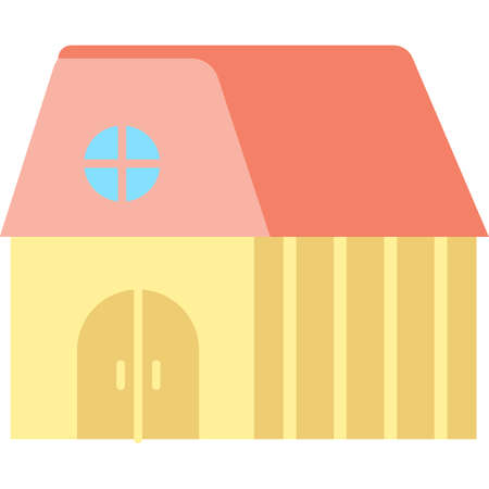 House building vector icon home apartment designのイラスト素材