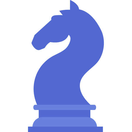 Horse chess game piece icon vector isolatedのイラスト素材