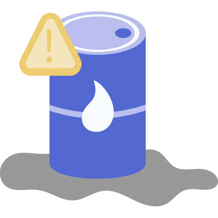Oil tank vector gas barrel container iconのイラスト素材