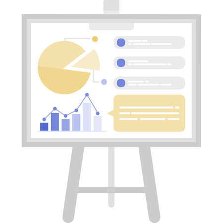 Market crash failure statistics icon flat vectorのイラスト素材